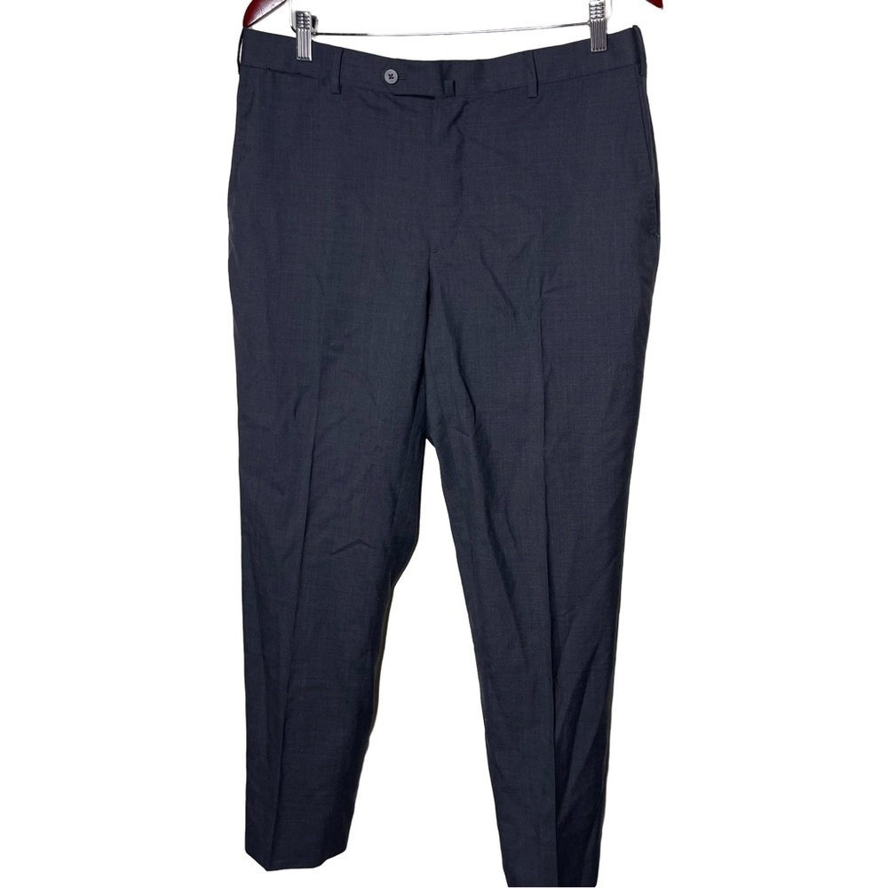 Isaia Napoli Sanita Wool Dress Pants in Grey sz 34x29